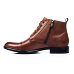 Leather Captoe Ankle Boot // Brown (Euro: 40)