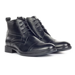 Leather Paneled Captoe Ankle Boot // Black (Euro: 43)