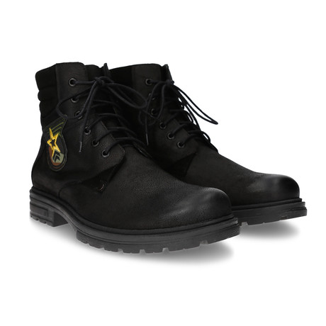 Knittle Ankle Lug Sole Military Boot // Brown (Euro: 40)