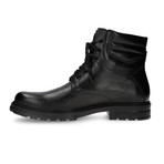 Knittle Ankle Lug Sole Military Boot // Black (Euro: 40)