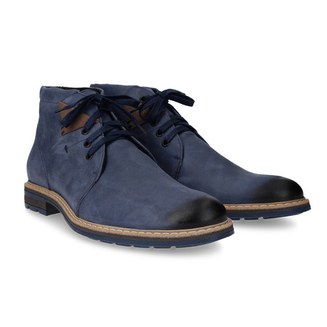 Colorblocked Ankle Boot // Blue (Euro: 40)
