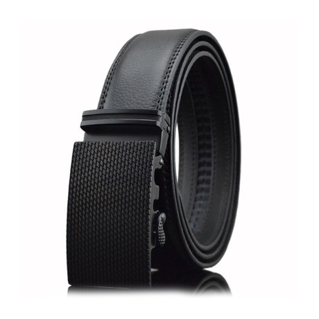 Roman Automatic Adjustable Belt // Black + Black