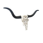 Carved Texas Longhorn (Ivory)