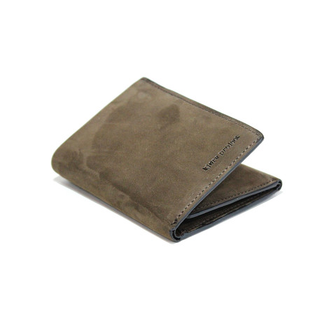 Trifold Leather Wallet // Brown