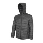 Cascade Hooded Down Jacket // Charcoal (M)