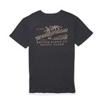 Postcard T-Shirt // Charcoal (XL)