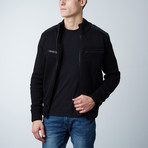 Zip-Up Sweater // Black (XL)