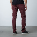 Garment Dyed 5-Pocket Jean // Burgundy (38WX32L)