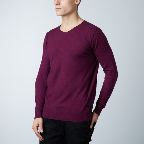 V-Neck Layering Sweater // Purple (S)