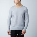 Crew Neck Layering Sweater // Light Grey (M)