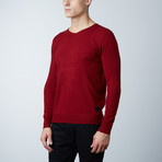 V-Neck Layering Sweater // Burgundy (L)