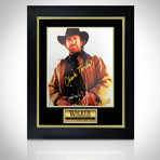 Walker, Texas Ranger // Hand-Signed Photo // Custom Frame