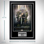 Game Of Thrones // Cast Hand-Signed Poster // Custom Frame 1