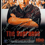 Sopranos // Cast Hand-Signed Poster // Custom Frame 1
