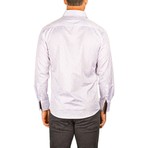 L/S Button-Down Wallpaper Printed Shirt // White (3XL)