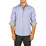Long-Sleeve Button-Up Shirt // Blue Gray (XL)