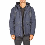 Hooded Jacket // Navy (L)