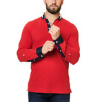Solid Polo // Red (4XL)