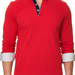 Solid Polo // Red (L)