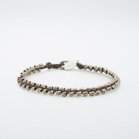 Silver Braided Bracelet (8")