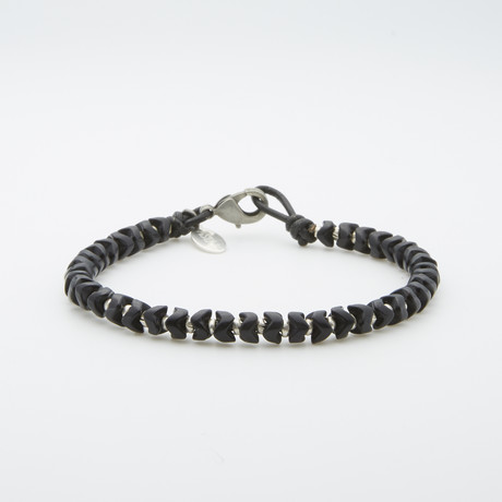 Snake Glass + Heishi Bracelet (8")