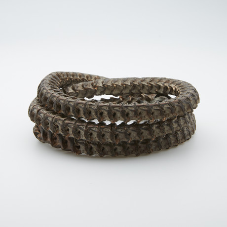 Triple-Wrap Snake Vertebrae Bracelet (8")