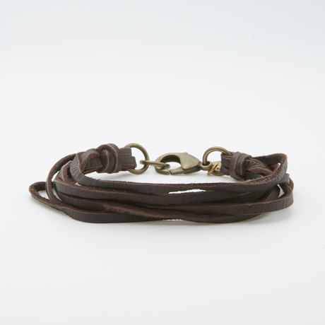 Leather Bracelet // Brown (8")