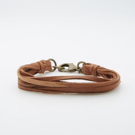 Leather Bracelet // Rust (8")