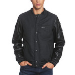Charcoal MO Varsity Jacket // Charcoal (XL)