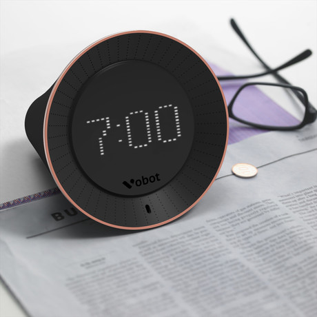 Vobot Smart Clock + Amazon Alexa (White)