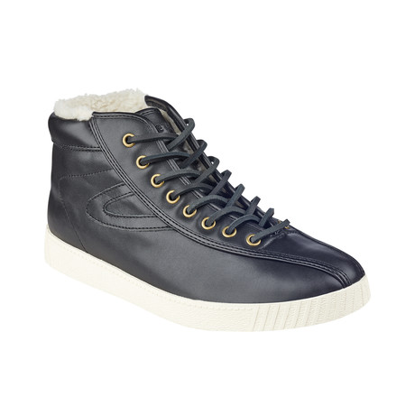 NyliteHi2 Leather Hi-Top Sneakers // Black (US: 7)