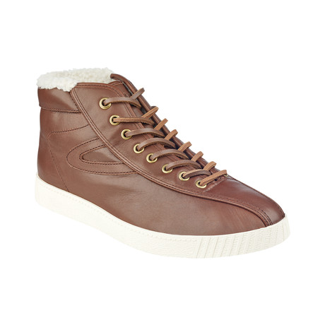 NyliteHi2 Leather Hi-Top Sneakers // Brown (US: 7)