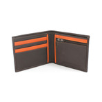 Kingston Wallet W/ Zip // Brown + Orange