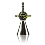 Cussac Spinning Top + LightRay Base (Black + Yellow)