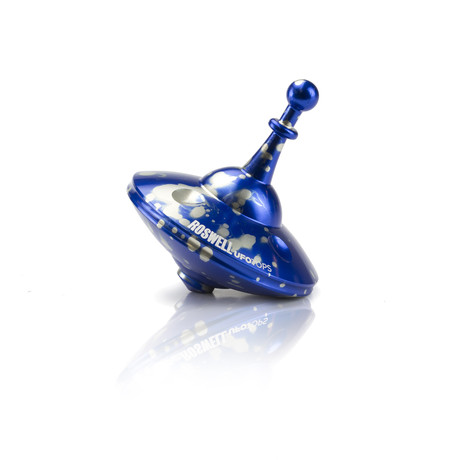 Roswell Spinning Top (Blue + Silver)