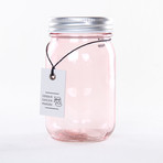 Vintage Glass Jar Terrarium Kit // Pink (Without Air Plant)