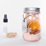 Vintage Glass Jar Terrarium Kit // Pink (Without Air Plant)