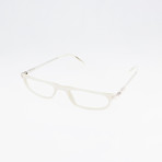 Unisex Lowell Optical Frames // Cream + Silver