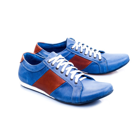 Contrast Sole Sneaker // Blue (Euro: 40)