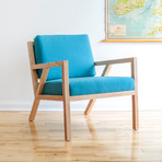 Truss Lounge Chair (Vintage Mineral & Ash Black)