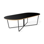 Array Oval Coffee Table (White Powder Coat)
