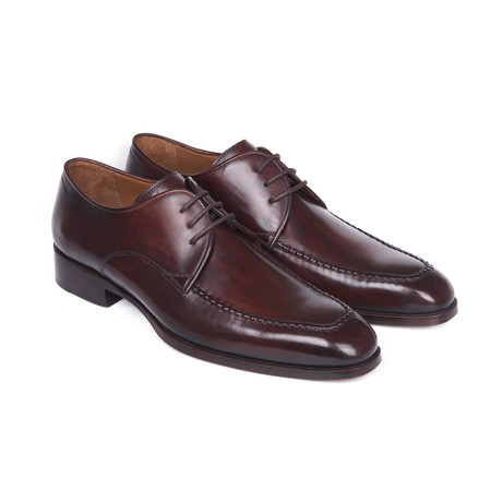 Leather Apron Derby Shoes // Brown + Bordeaux (Euro: 38)