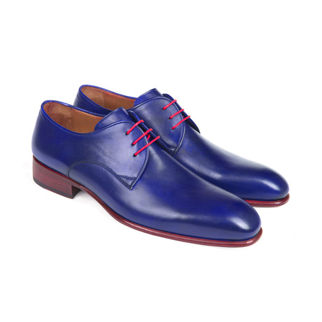 Hand Painted Derby Shoes // Blue (Euro: 38)