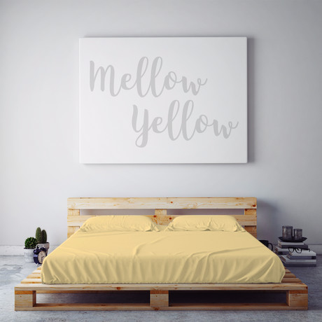 Moisture-Wicking 1500-Thread-Count-Soft Sheet Set // Mellow Yellow (Full)