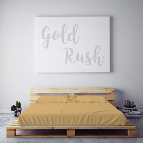 Moisture-Wicking 1500-Thread-Count-Soft Sheet Set // Gold Rush (Full)