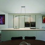 Sirius // Integrated LED Linear Chandelier (Silver)