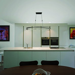 Sirius // Integrated LED Linear Chandelier (Silver)