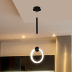 Capella // Round Abstract LED Pendant