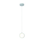 Tania // 5" Round LED Pendant (Silver)