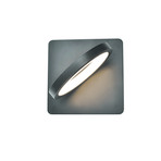 Tania // 6" Rotative Round LED Wall Sconce (Silver)